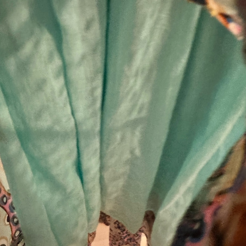 Oliphant Multicolor Monkey Maxi Dress Smocked & Shimmery - Picture 7 of 11